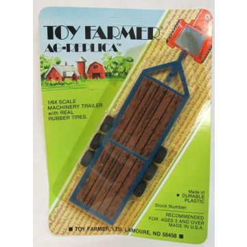 UB -  - Trailer Machinery blue Toy Farmer card - 1/64