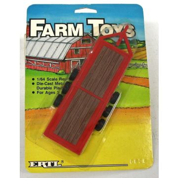 UB -  - Trailer Machinery red, white rims - 1/64