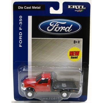 UB - Truck - Flatbed truck, F-350, red - 1/64