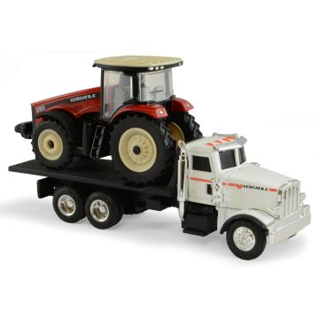 Versatile - Set -290 Tractor with Peterbilt 367 Flatbed - 1/64