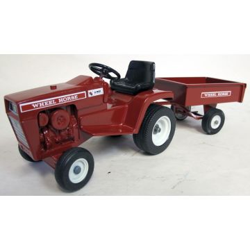 Wheel Horse - D-200 - Lawn and Garden Tractor, with cart, red - 1/12