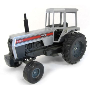 White - 2-135 - 2WD Cab Light gray rims, red stripe - 1/16