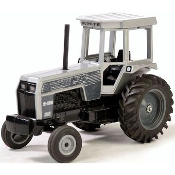 White - 2-135 - 2WD Cab rubber tires silver stripe 2006 Heritage Edition - 1/16