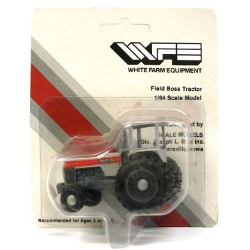 White - 2-155 - 2WD Cab, duals, red stripe - 1/64