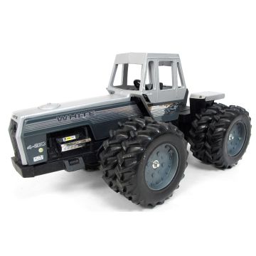 White - 4-210 - 4WD Duals silver stripe - 1/16