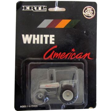 White - 60 - American 60, 2WD 2 post ROPS White silver - 1/64